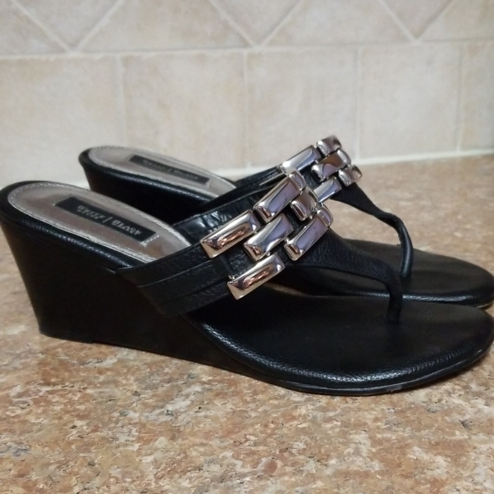 White House | Black Market leather sandals